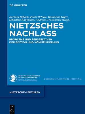 cover image of Nietzsches Nachlass